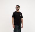 Picture of Your Highness Stylish Black Graphic T-Shirt Men