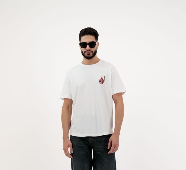Picture of Your Highness Stylish White Graphic T-Shirt Men