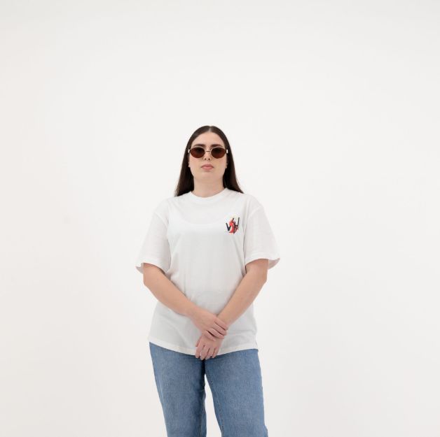Picture of Your Highness Stylish White Graphic T-Shirt Women