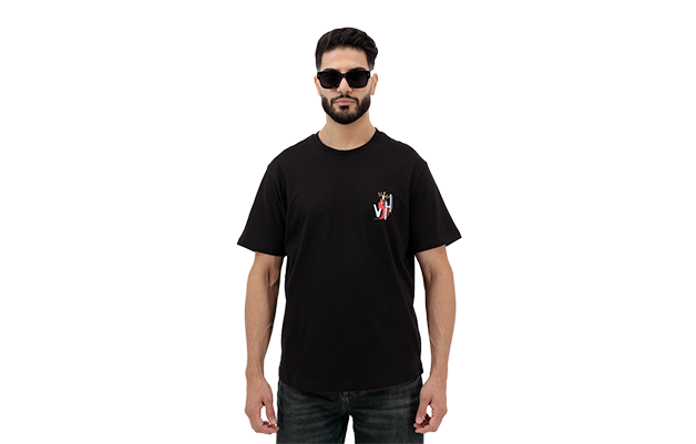 Picture of Your Highness Stylish Black Graphic T-Shirt Men