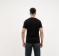 Short Sleeve Black T-Shirt for Men – Back View