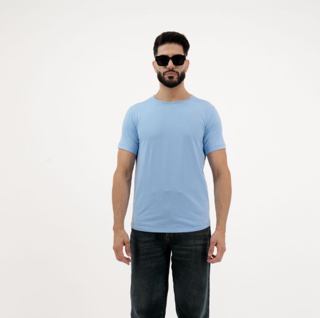 Picture of Men’s Plain Mist T-Shirt – Short Sleeve, Regular Fit, Premium Cotton