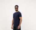Picture of Men’s Navy Blue Crew Neck Plain T-Shirt