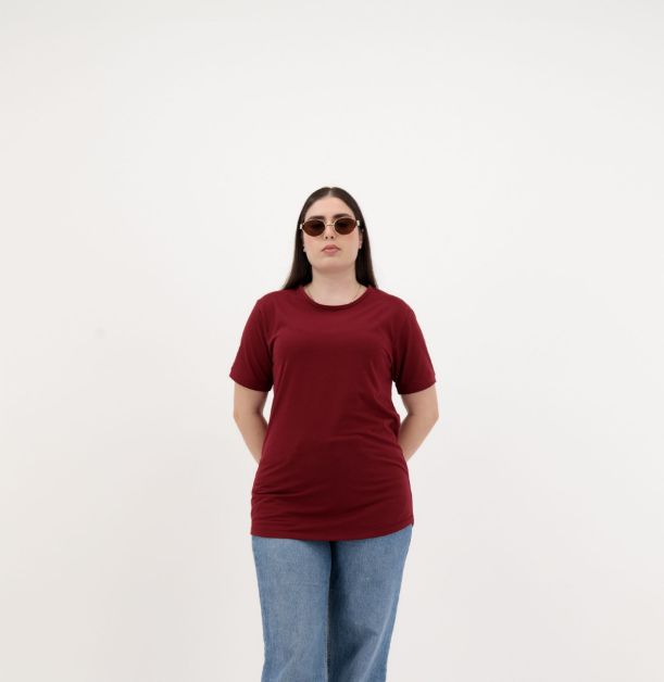 Picture of Dynasty Women’s Rosewood Plain T-Shirt – Soft Cotton Blend Tee