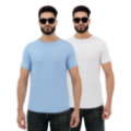 Picture of Men’s Mist & White Plain T-Shirt 2-Pack | Crew Neck Short Sleeve
